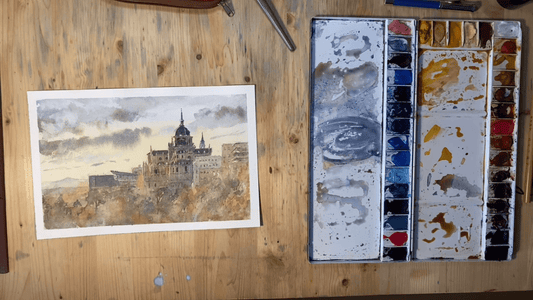 Step by step video: Las Vistillas - Pablocuestawatercolor