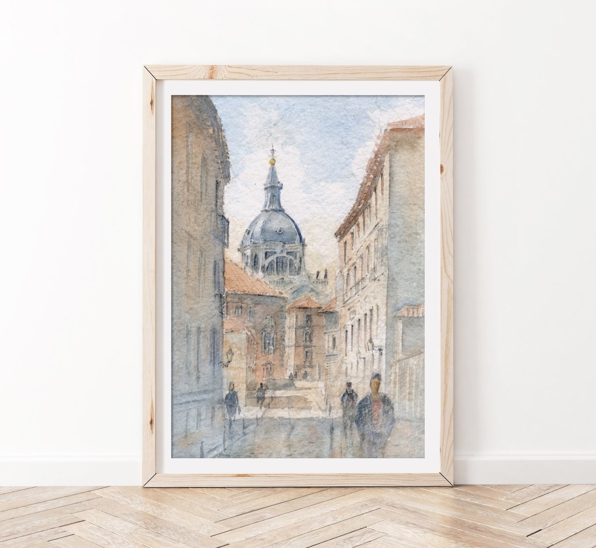 Calle Sacramento - Reproducción Fine Art - Pablocuestawatercolor