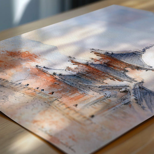 Japón en acuarela: El templo de Kiyomizu - Pablocuestawatercolor