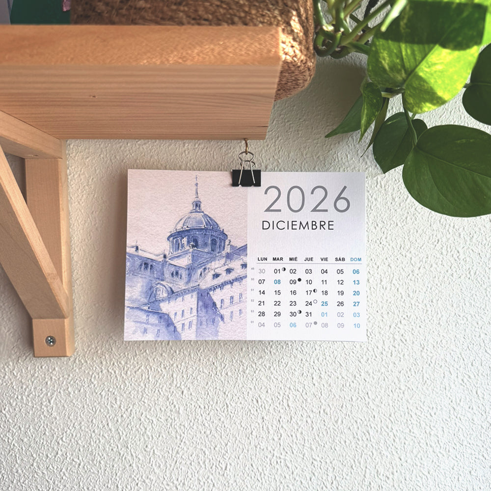 Calendario de mesa 2026