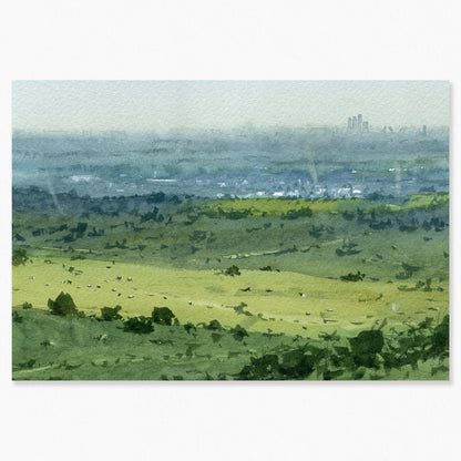 Madrid desde Colmenar: dehesa de Navalvillar