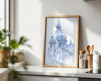 Madrid en acuarela: La catedral de La Almudena