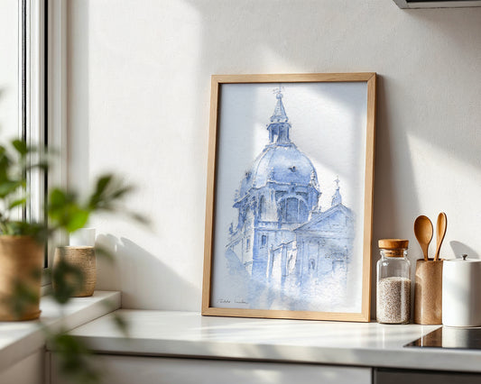 Madrid en acuarela: La catedral de La Almudena