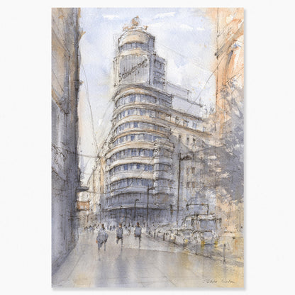 Madrid en acuarela: Callao se mueve