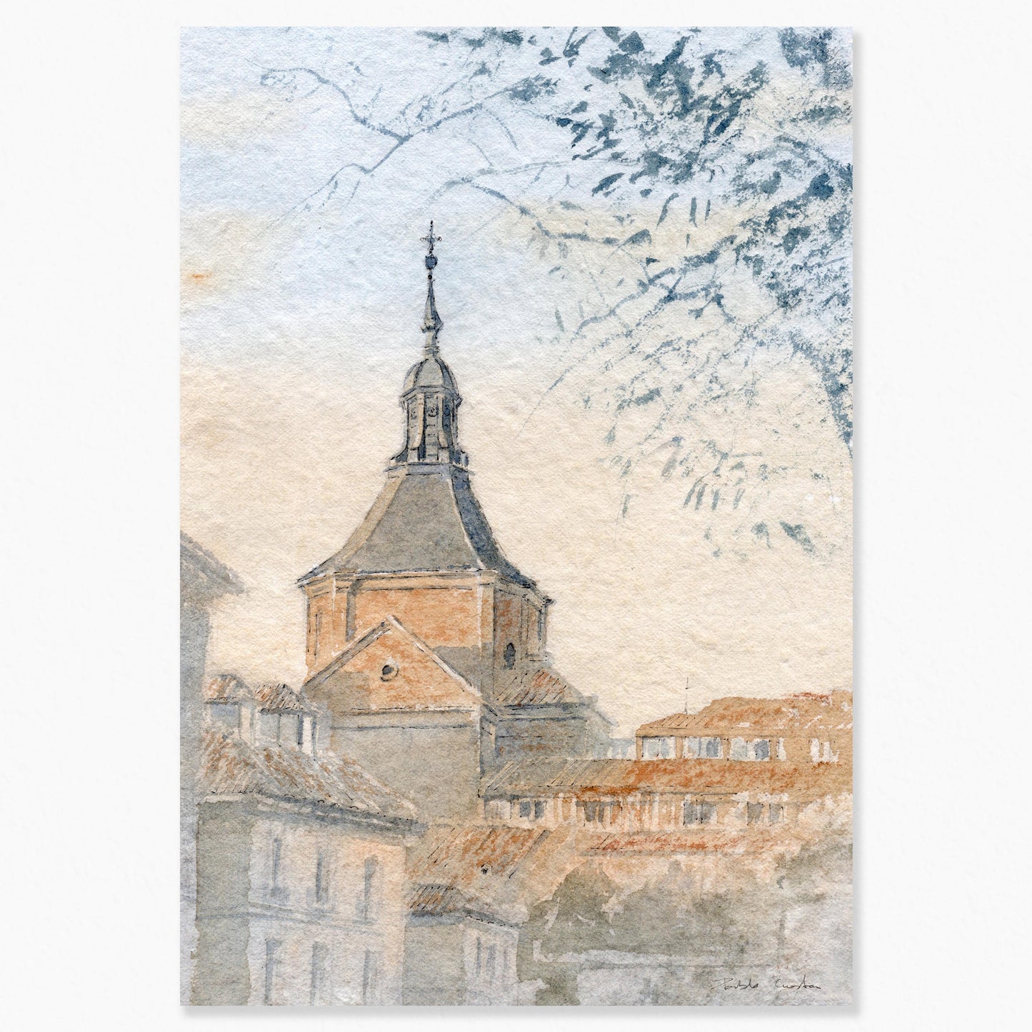 Madrid en acuarela: Calma en La Latina