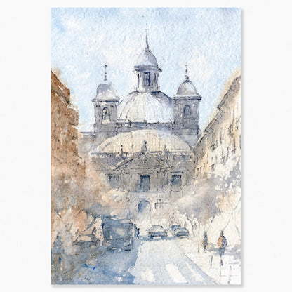 Madrid en acuarela: San Francisco el Grande cuida de La Latina