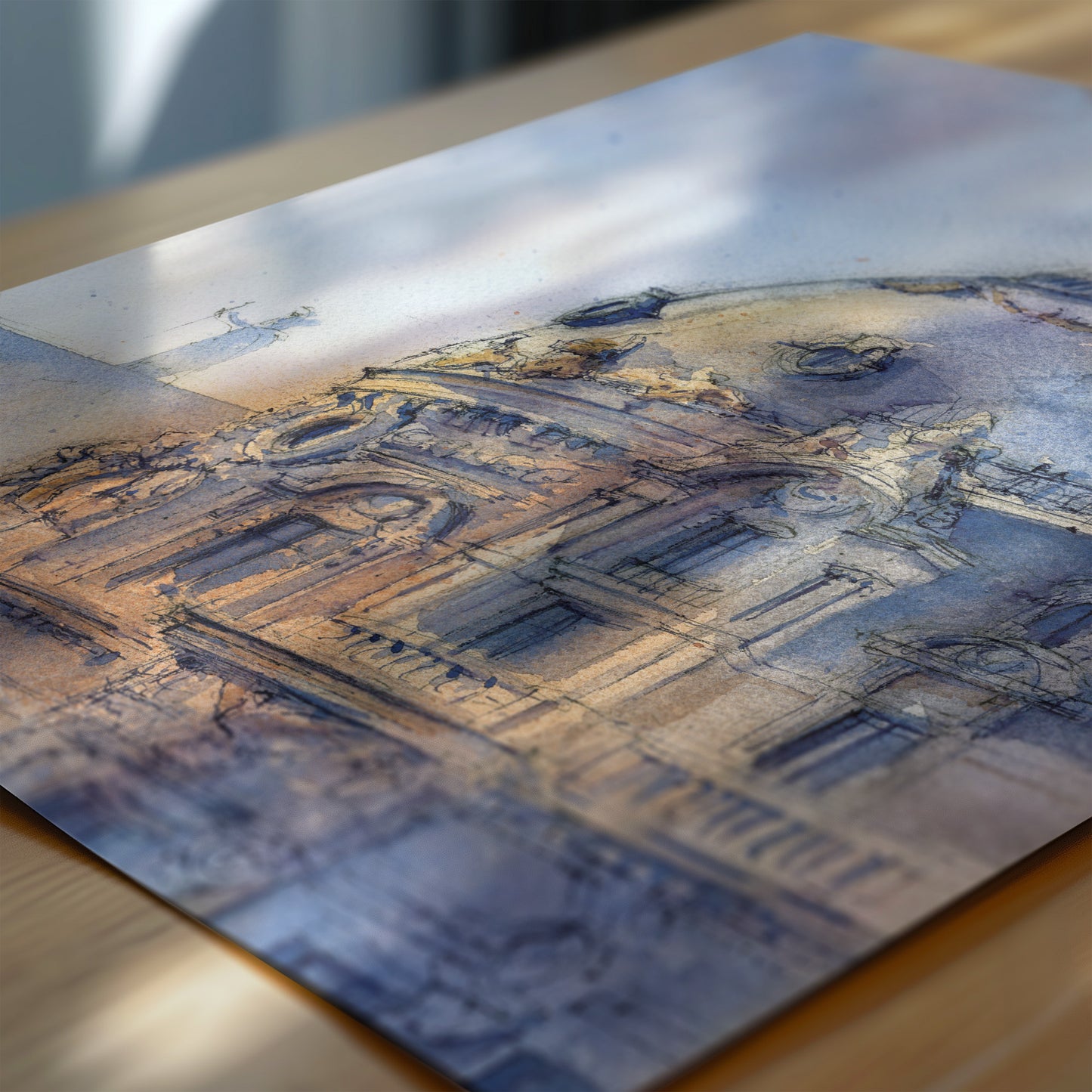 Metrópolis llameante - Fine Art print