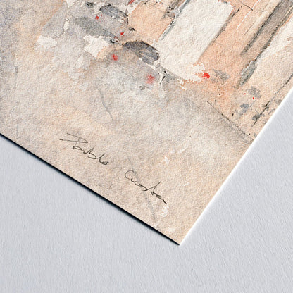 Alcalá - Reproducción Fine Art - Pablocuestawatercolor