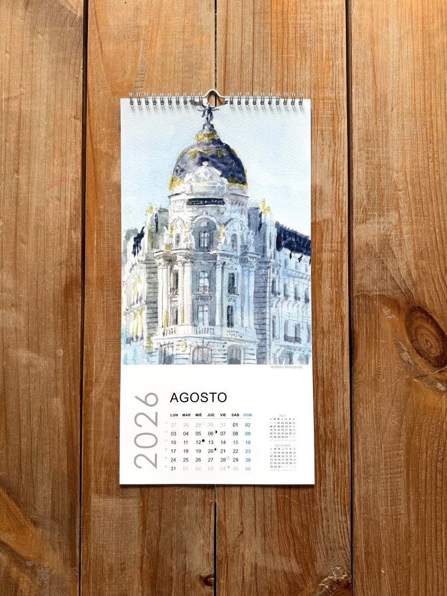 Calendario 2026 - Pablocuestawatercolor