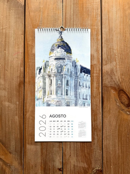 Calendario 2026 - Pablocuestawatercolor