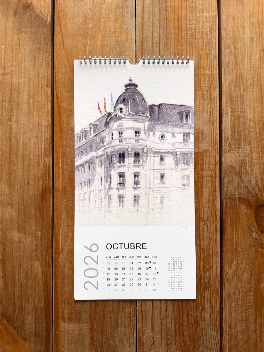Calendario 2026 - Pablocuestawatercolor