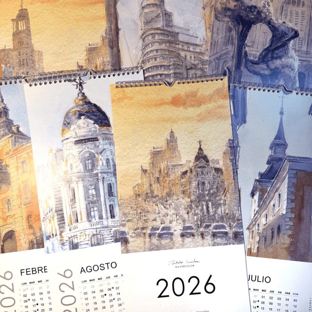 Calendario 2026 - Pablocuestawatercolor