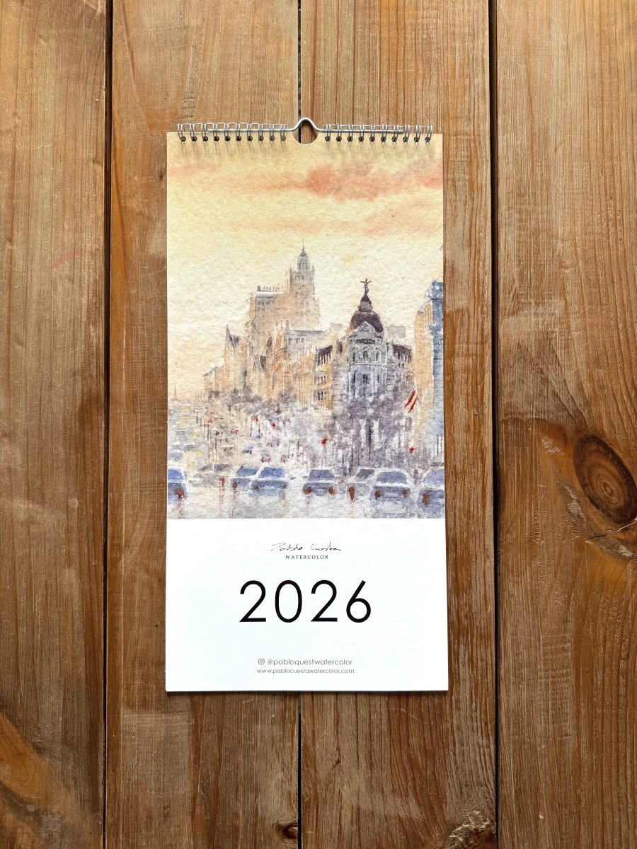 Calendario 2026 - Pablocuestawatercolor