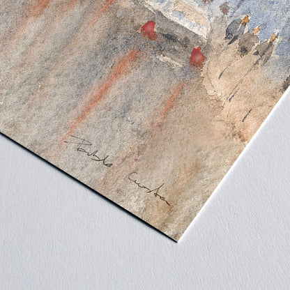 Callao tras la tormenta - Reproducción Fine Art - Pablocuestawatercolor