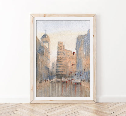 Callao tras la tormenta - Reproducción Fine Art - Pablocuestawatercolor