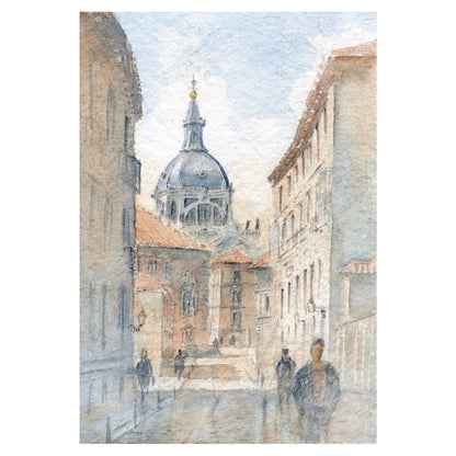 Calle Sacramento - Reproducción Fine Art - Pablocuestawatercolor