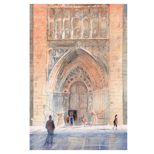 Catedral de Ávila - Reproducción Fine Art - Pablocuestawatercolor