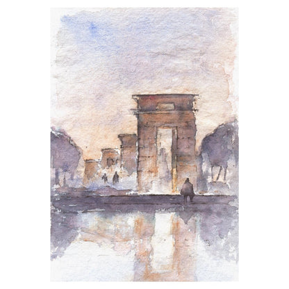 Debod - Reproducción Fine Art - Pablocuestawatercolor