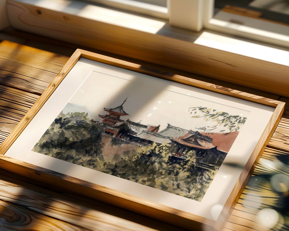 Japón en acuarela: La luz de Kiyomizu - Pablocuestawatercolor