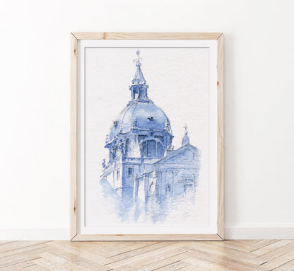La Almudena - Reproducción Fine Art - Pablocuestawatercolor