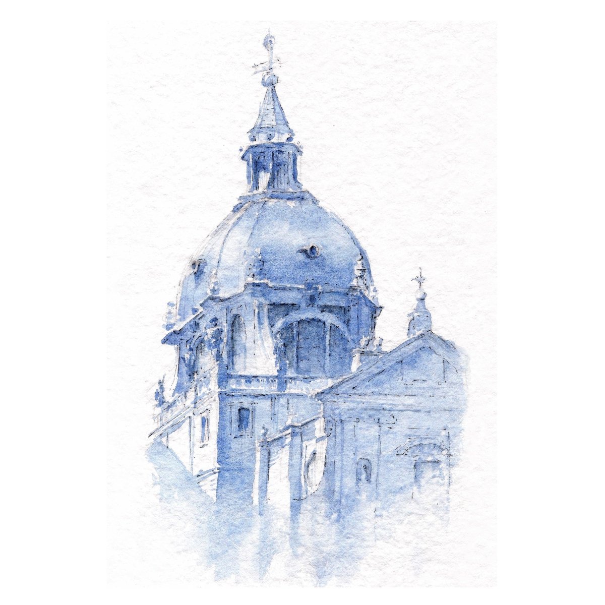 La Almudena - Reproducción Fine Art - Pablocuestawatercolor