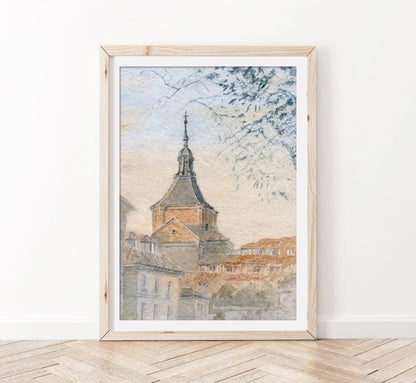 La Latina - Reproducción Fine Art - Pablocuestawatercolor