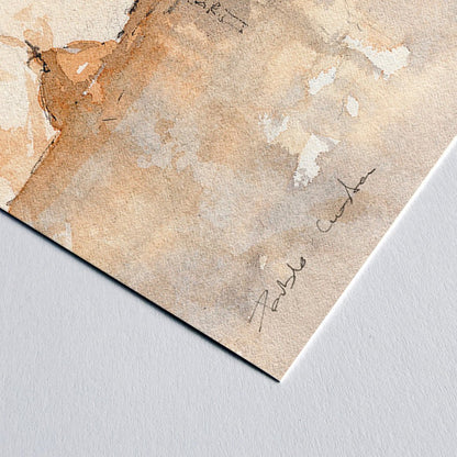 Madrid desde Debod - Reproducción Fine Art - Pablocuestawatercolor