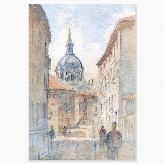 Madrid en acuarela: Calle Sacramento - Pablocuestawatercolor
