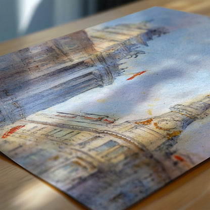 Madrid en acuarela: El cielo y Canalejas - Pablocuestawatercolor