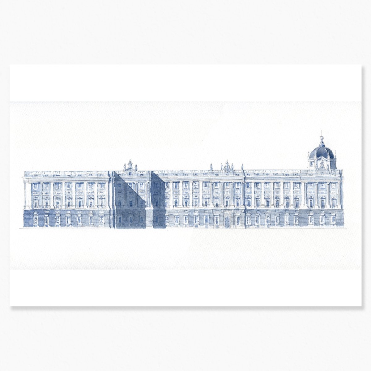 Madrid en acuarela: El Palacio Real - Pablocuestawatercolor