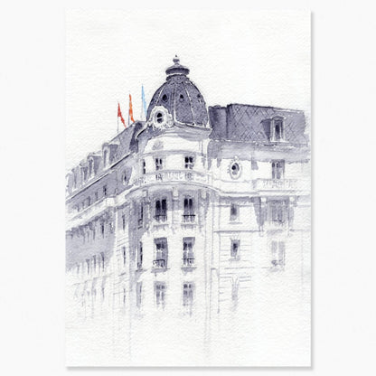 Madrid en acuarela: El Ritz - Pablocuestawatercolor