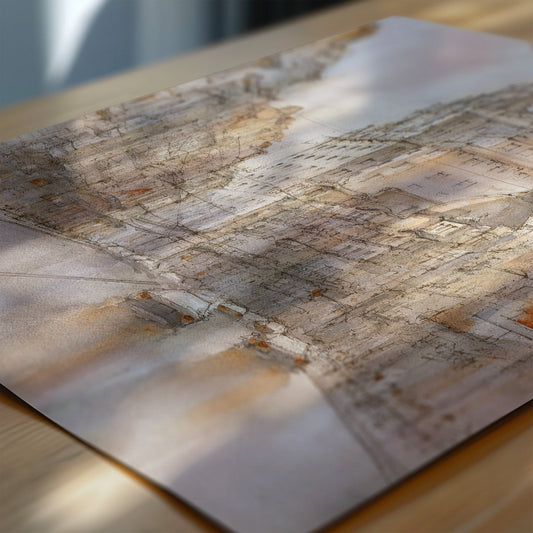 Madrid en acuarela: El Telefónica preside la Gran Vía - Pablocuestawatercolor