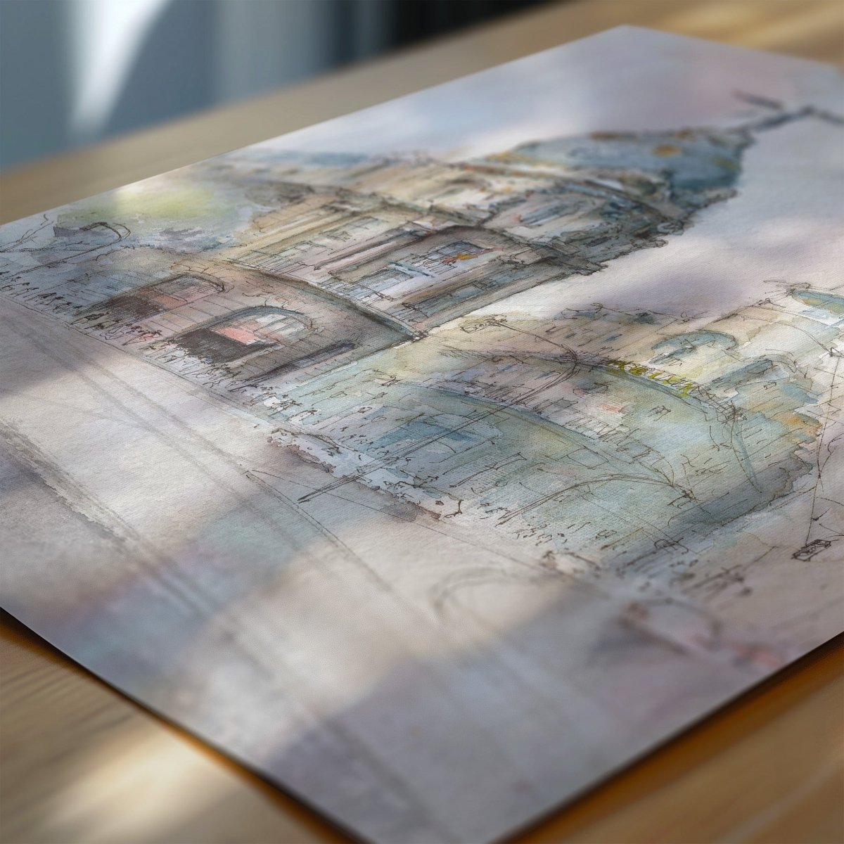 Madrid en acuarela: Metrópolis desde Alcalá - Pablocuestawatercolor