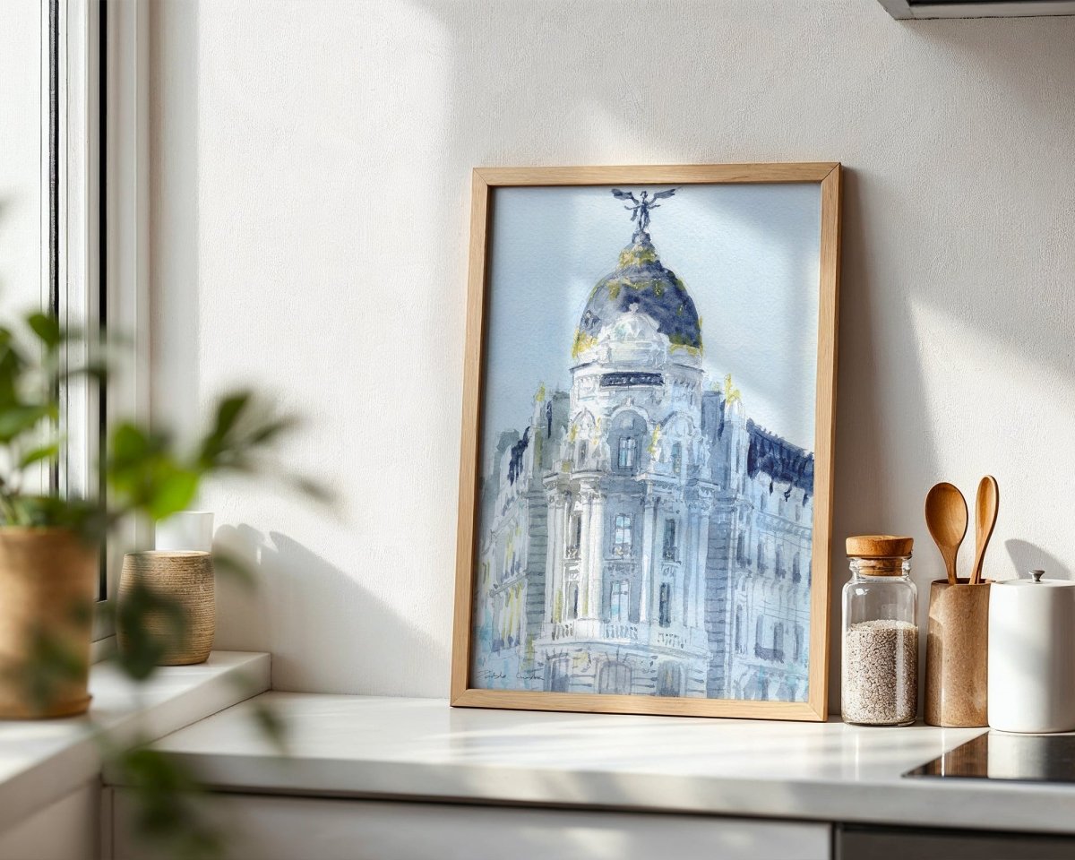 Madrid en acuarela: Metrópolis luminoso - Pablocuestawatercolor