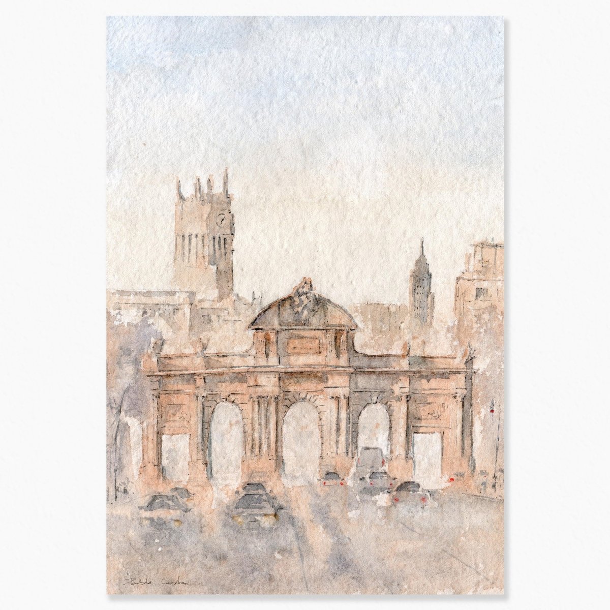 Madrid en acuarela: Miralá, miralá. Alcalá - Pablocuestawatercolor