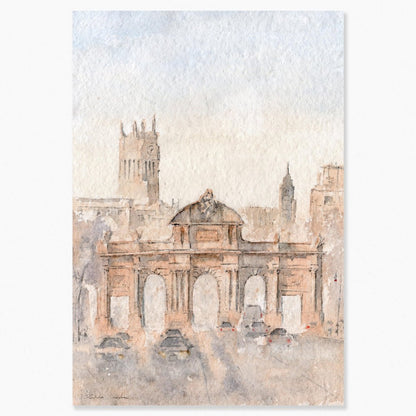 Madrid en acuarela: Miralá, miralá. Alcalá - Pablocuestawatercolor