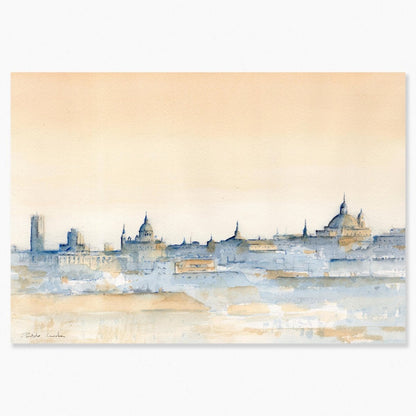 Madrid en acuarela: Pradera de San Isidro - Pablocuestawatercolor