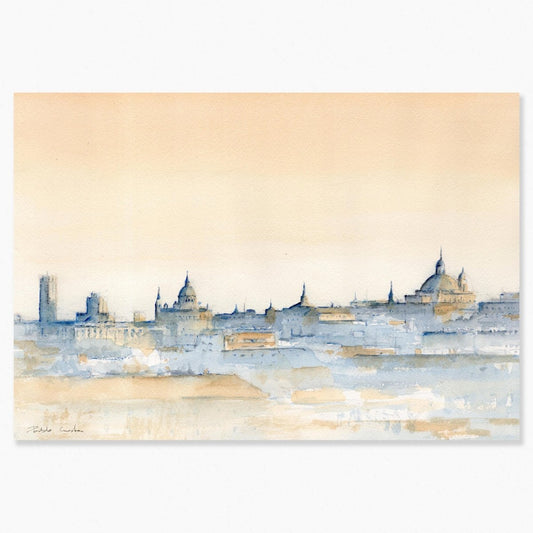 Madrid en acuarela: Pradera de San Isidro - Pablocuestawatercolor