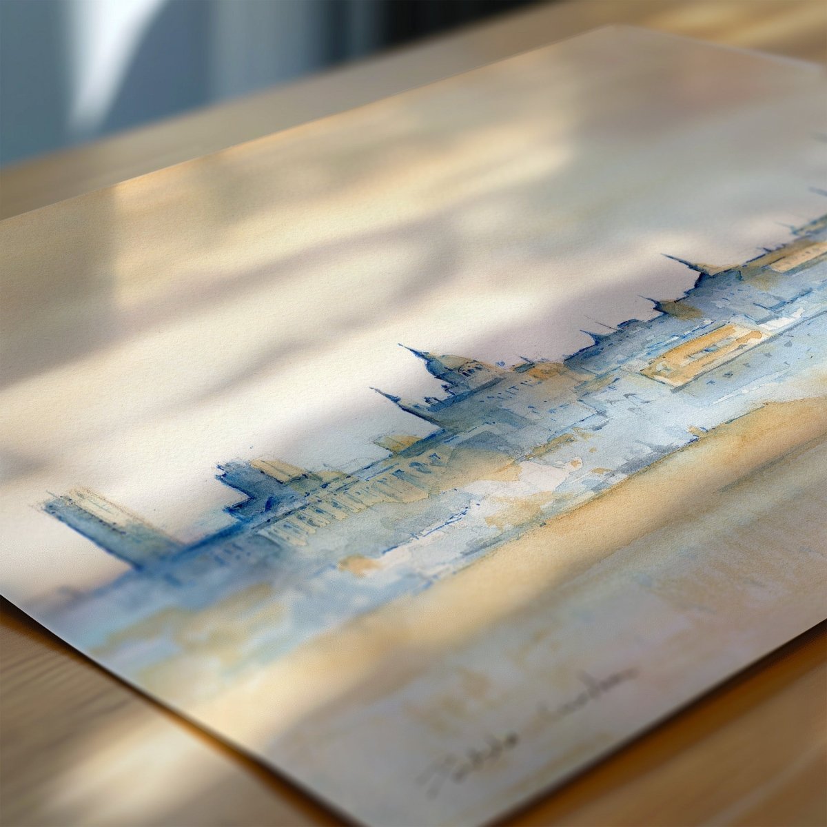 Madrid en acuarela: Pradera de San Isidro - Pablocuestawatercolor