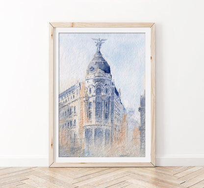 Metrópolis - Reproducción Fine Art - Pablocuestawatercolor