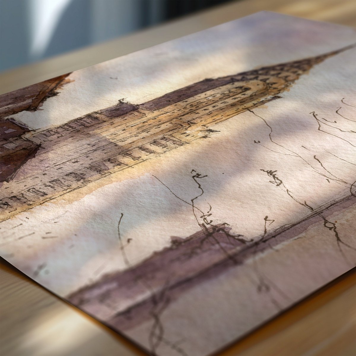 Nueva York en acuarela: - Edificio Chrysler - Pablocuestawatercolor