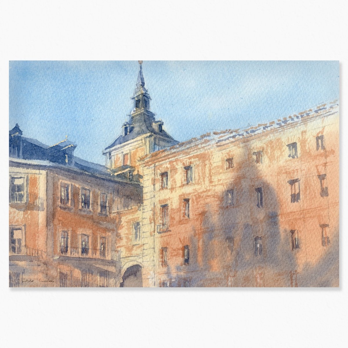 Postales de acuarelas de Madrid - Pablocuestawatercolor