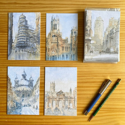 Postales de Madrid - Pablocuestawatercolor