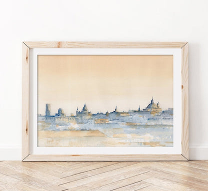 Pradera de San Isidro - Reproducción Fine Art - Pablocuestawatercolor