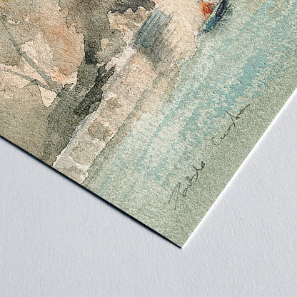 Madrid en acuarela: Remando en el Retiro