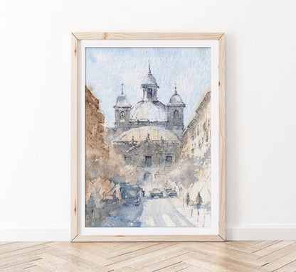 San Francisco el Grande - Reproducción Fine Art - Pablocuestawatercolor