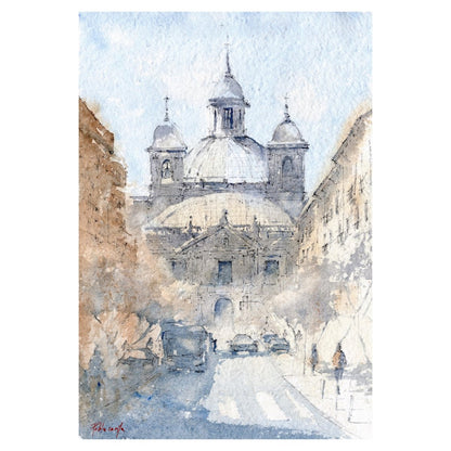 San Francisco el Grande - Reproducción Fine Art - Pablocuestawatercolor