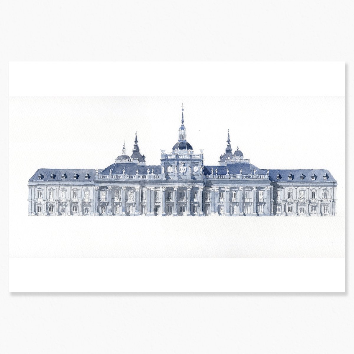 Segovia en acuarela: El Palacio de La Granja de San Idelfonso - Pablocuestawatercolor
