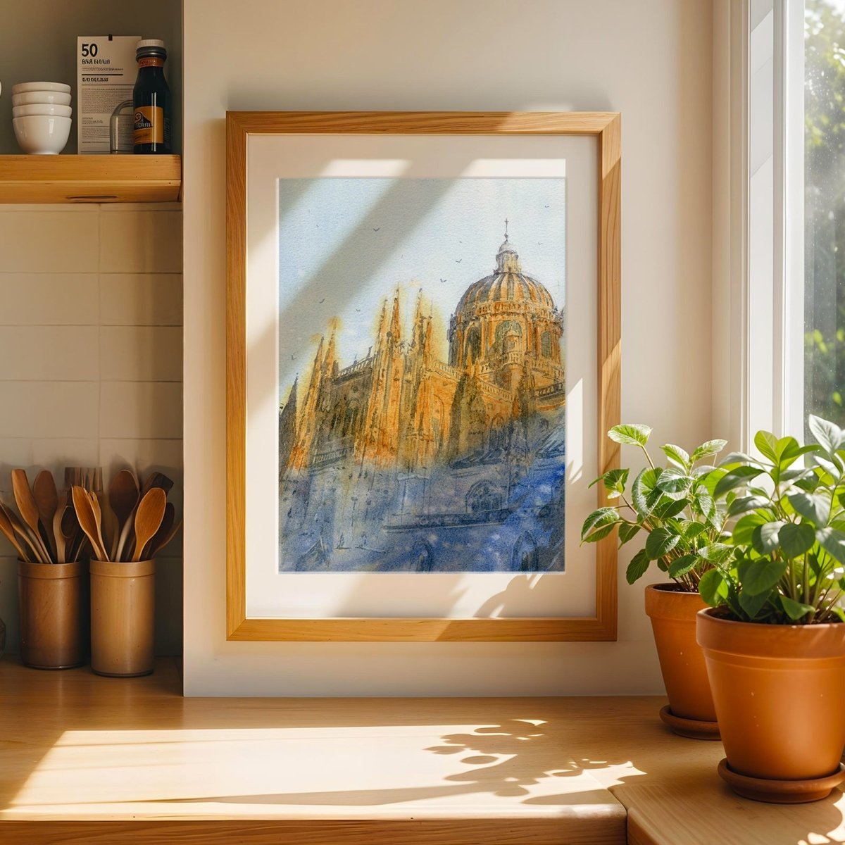 Sevilla en acuarela: Atardece en Salamanca - Pablocuestawatercolor