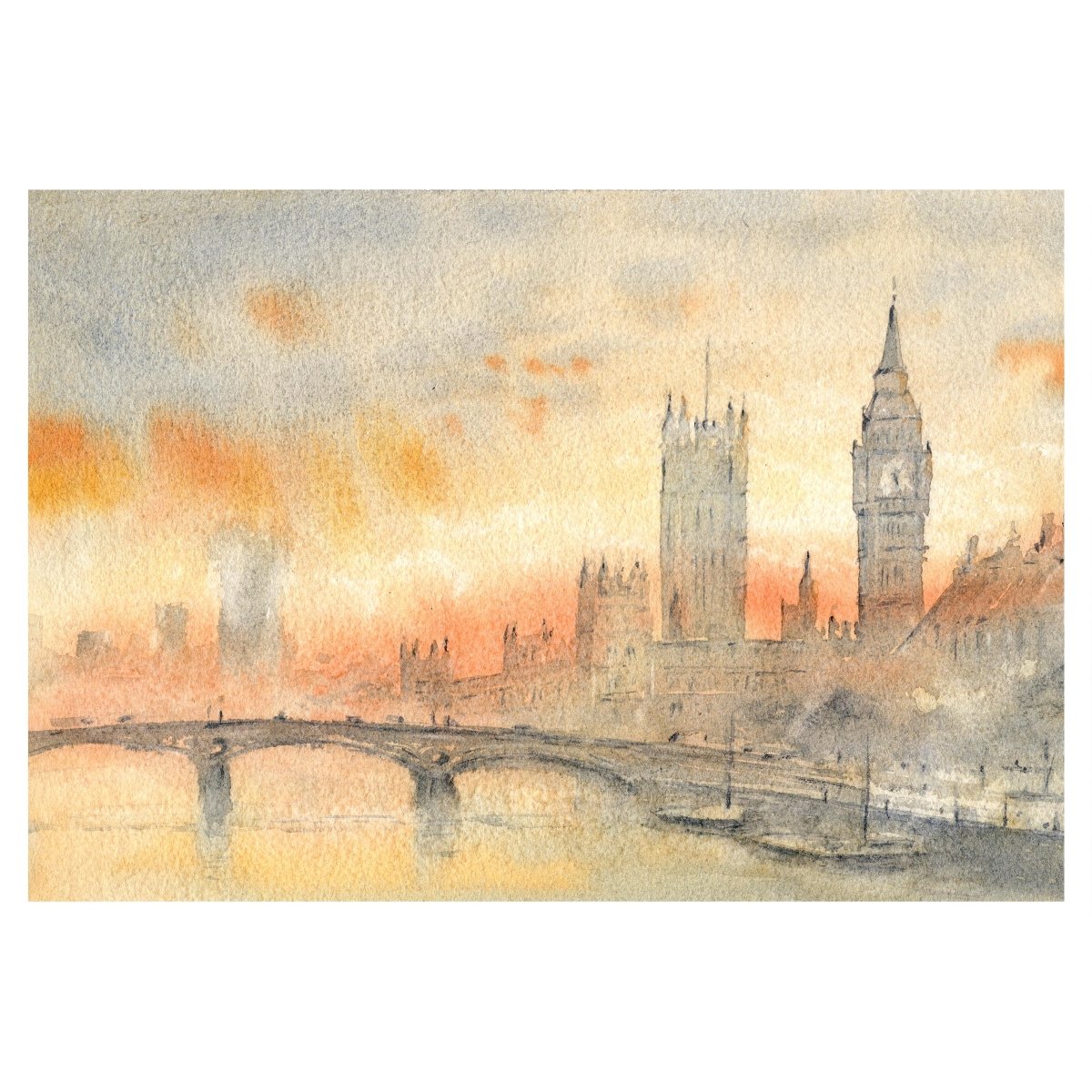 Westminster - Fine Art - Pablocuestawatercolor
